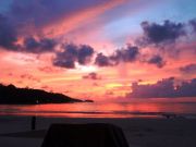 Sunset on Patong Beach in Phuket