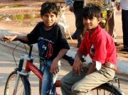 indian boys on the bike
