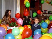 500 воздушных шаров в День рождения.