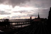 Stockholm at sunset