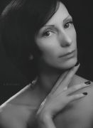 Portrait in a domestic style. A. Krivitsky's Photographic Theater.
