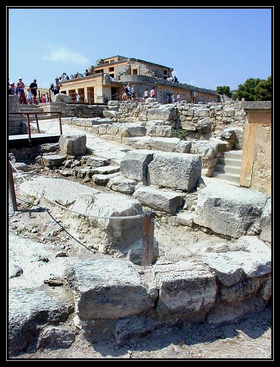 Крит. Руины дворца Кнососа.