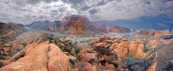 Snow canyon