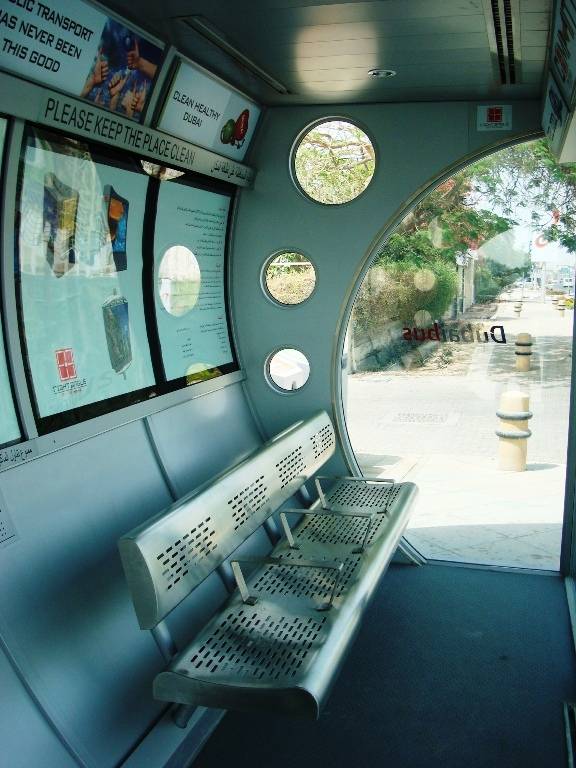Bus station with the air-condition