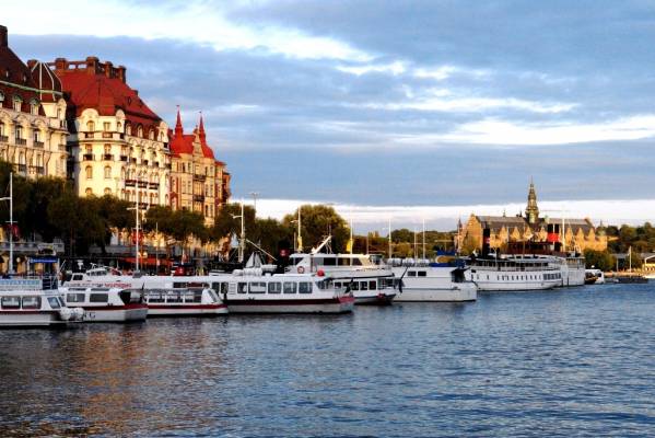 you can take a boat to discover Stockholm further...