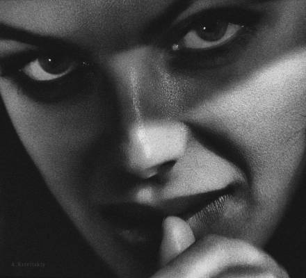 Portrait A. Le théâtre photographique de Krivitsky.  /  [Close-up shot]   ,      ;     (extreme close-up)   ...